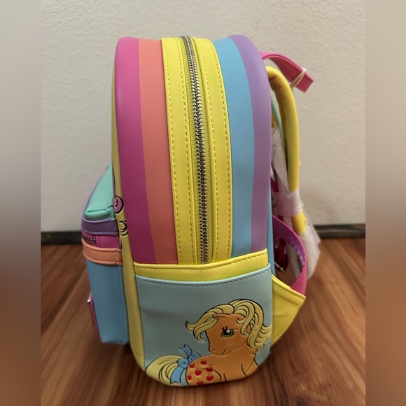 NWT Loungefly My Little Pony Kids Color block Backpack - Multicolor - Picture 3 of 4